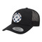 Baseball Jersey Trucker Hat - Black (Personalized)