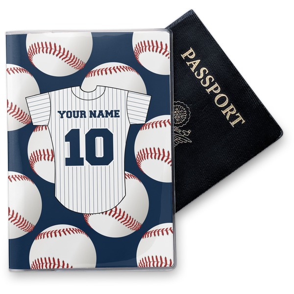 Custom Baseball Jersey Vinyl Passport Holder (Personalized)