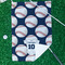 Baseball Jersey Waffle Weave Golf Towel - In Context