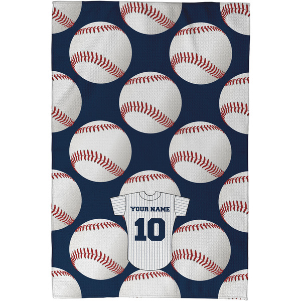Baseball Jersey Waffle Weave Towel - Full Color Print - Approval Image