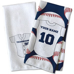 Baseball Jersey Waffle Weave Kitchen Towel (Personalized)