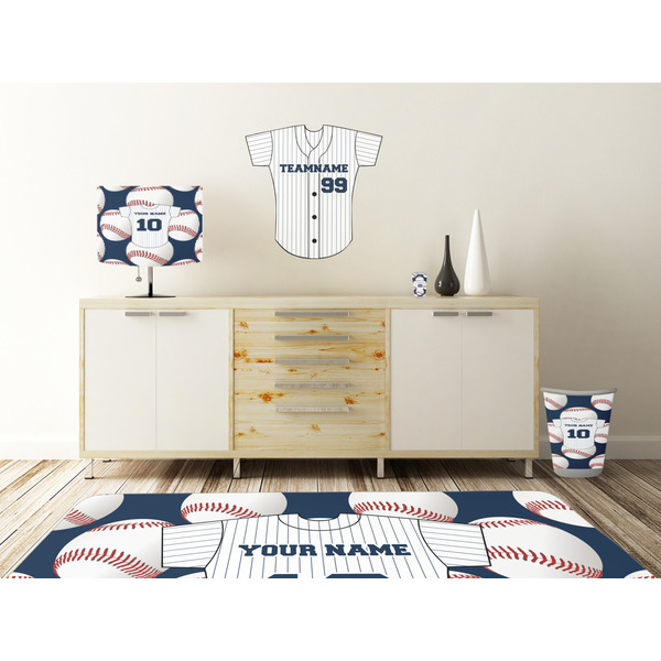 Baseball Jersey Wall Graphic Decal Wooden Desk