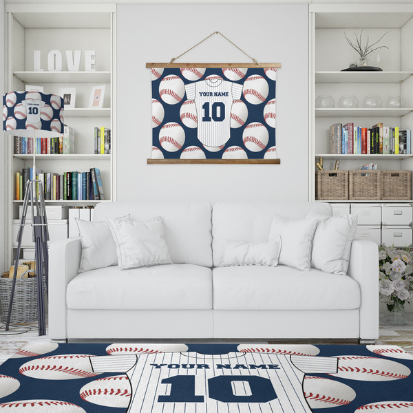 Baseball Jersey Wall Hanging Tapestry - IN CONTEXT