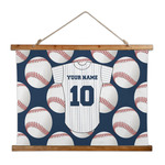 Baseball Jersey Wall Hanging Tapestry - Wide (Personalized)