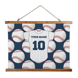 Baseball Jersey Wall Hanging Tapestry - Wide (Personalized)