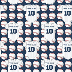 Baseball Jersey Wallpaper & Surface Covering (Water Activated 24"x 24" Sample)