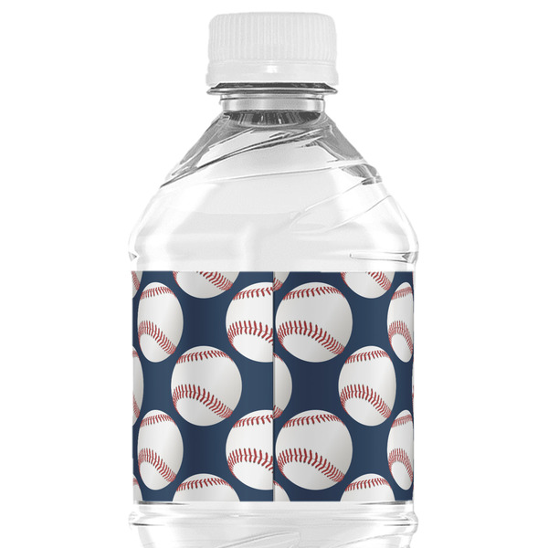 Baseball Jersey Water Bottle Label - Back View