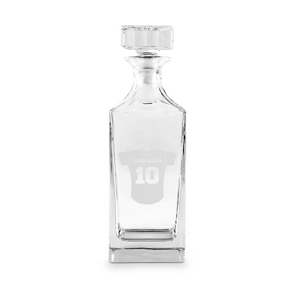 Baseball Jersey Whiskey Decanter - 30oz Square - FRONT