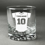 Baseball Jersey Whiskey Glass (Single) (Personalized)