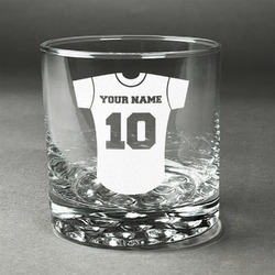 Baseball Jersey Whiskey Glass - Engraved (Personalized)