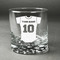 Baseball Jersey Whiskey Glass - Front/Approval