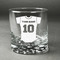 Baseball Jersey Whiskey Glass - Engraved (Personalized)