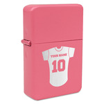Baseball Jersey Windproof Lighter - Pink - Single Sided (Personalized)