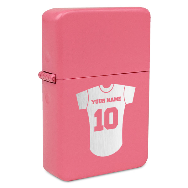 Baseball Jersey Windproof Lighters - Pink - Front/Main