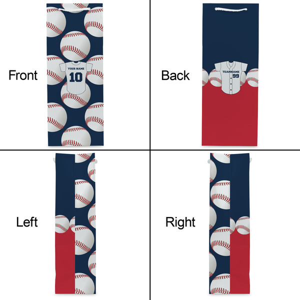 Baseball Jersey Wine Gift Bag - Gloss - Approval
