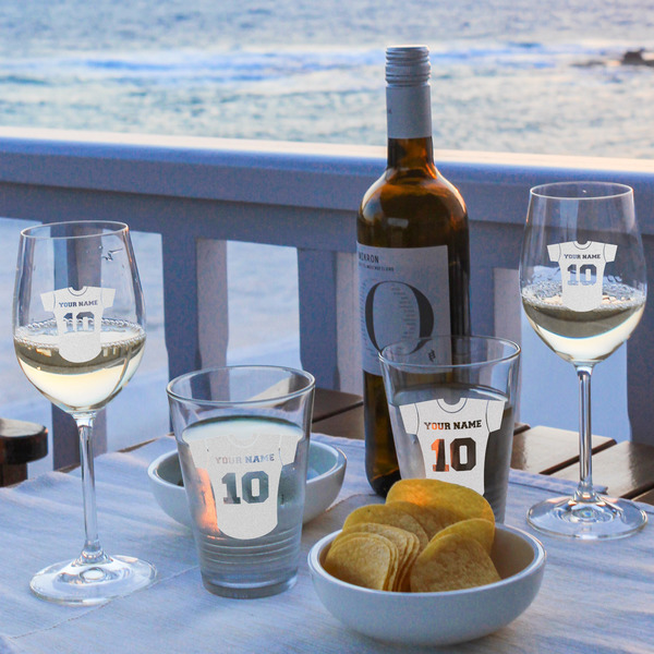 Baseball Jersey Wine Glasses - Lifestyle (UPDATE)