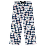 Baseball Jersey Womens Pajama Pants - 2XL (Personalized)