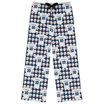 Baseball Jersey Womens Pajama Pants - 2XL (Personalized)