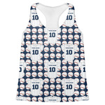 Baseball Jersey Womens Racerback Tank Top - Small (Personalized)