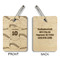 Baseball Jersey Wood Luggage Tags - Rectangle - Approval