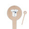Baseball Jersey 4" Round Wooden Food Picks - Single Sided (Personalized)