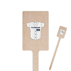 Baseball Jersey 6.25" Rectangle Wooden Stir Sticks - Double Sided (Personalized)
