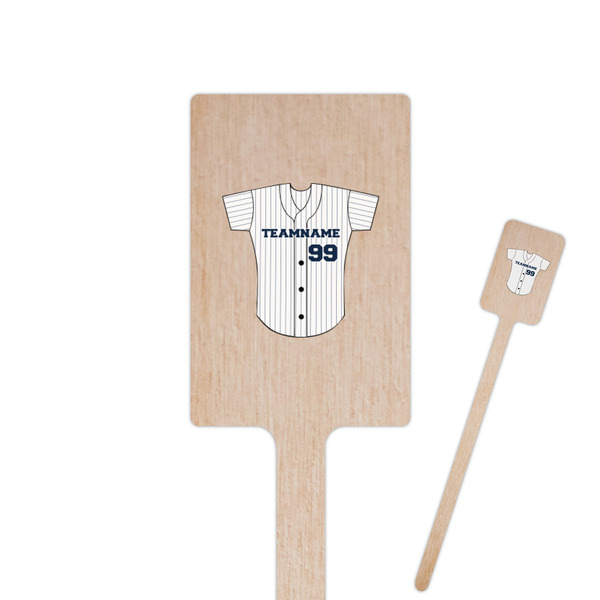 Custom Baseball Jersey Rectangle Wooden Stir Sticks (Personalized)