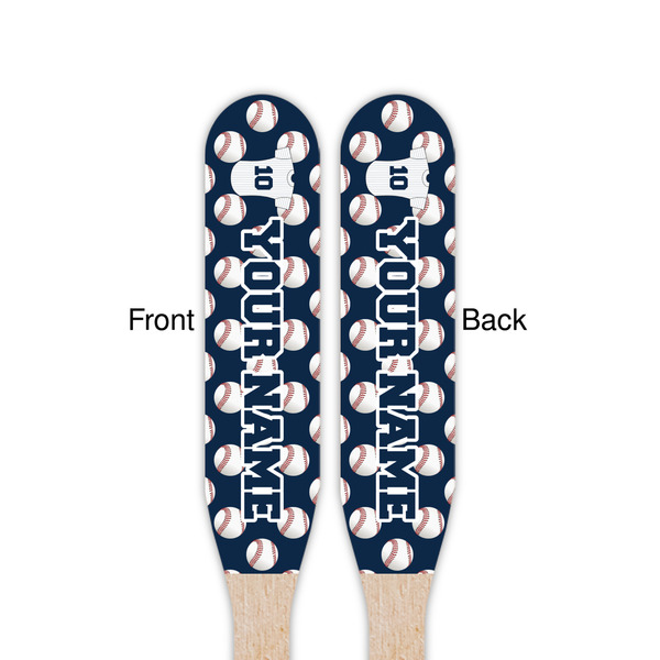 Baseball Jersey Wooden Food Pick - Paddle - Double Sided - Front & Back
