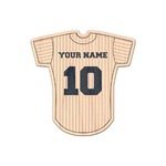 Baseball Jersey Genuine Maple or Cherry Wood Sticker (Personalized)