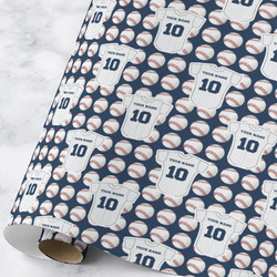 Baseball Jersey Wrapping Paper Roll - Large - Matte (Personalized)