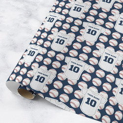 Baseball Jersey Wrapping Paper Roll - Medium - Matte (Personalized)