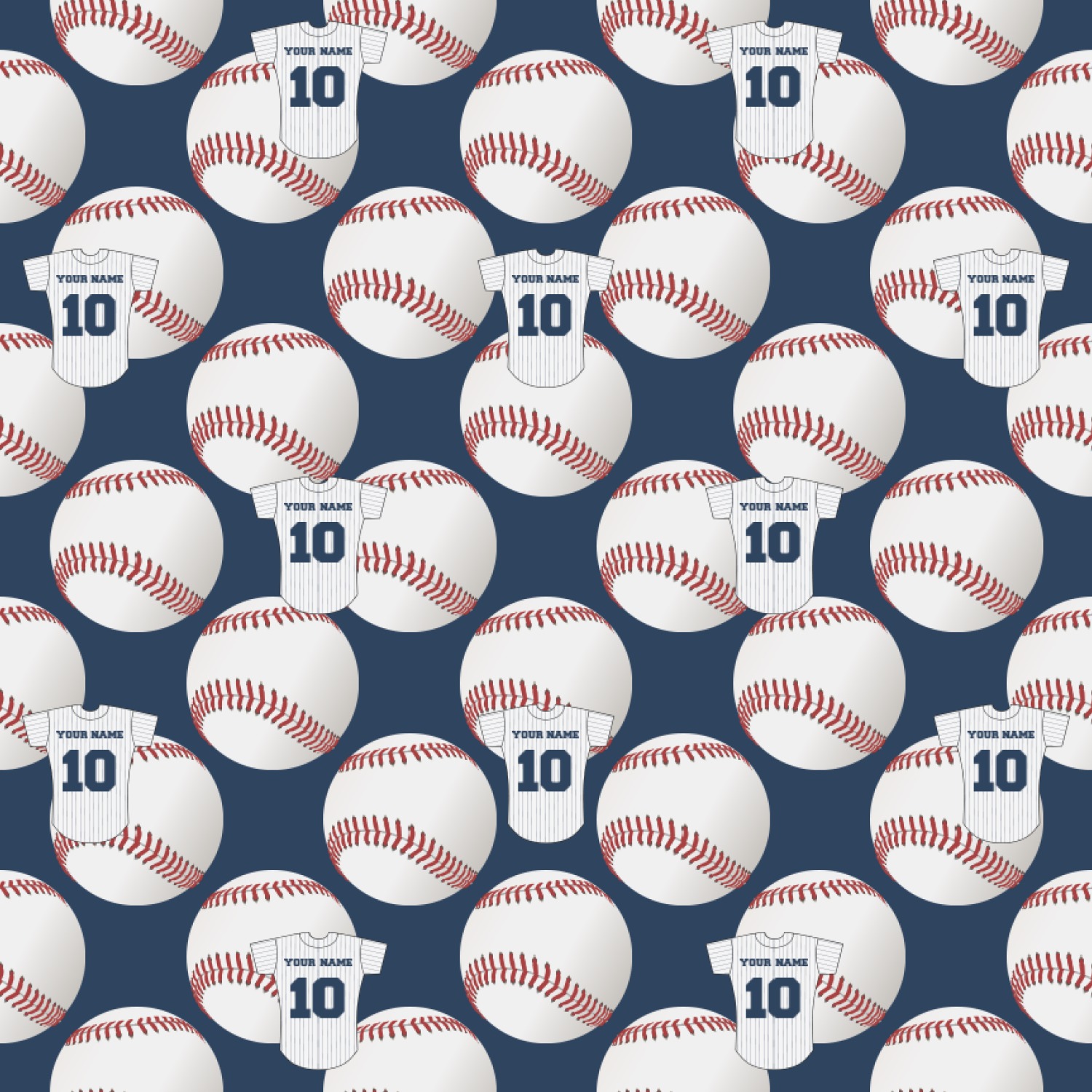 Baseball Jersey Wrapping Paper (Personalized) YouCustomizeIt
