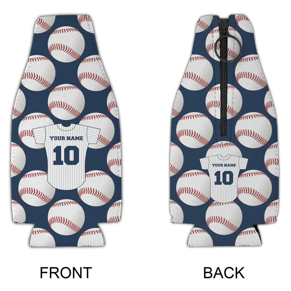 Baseball Jersey Zipper Bottle Cooler - APPROVAL