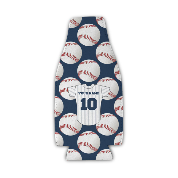 Custom Baseball Jersey Zipper Bottle Cooler (Personalized)