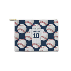 Baseball Jersey Zipper Pouch - Small - 8.5"x6" (Personalized)