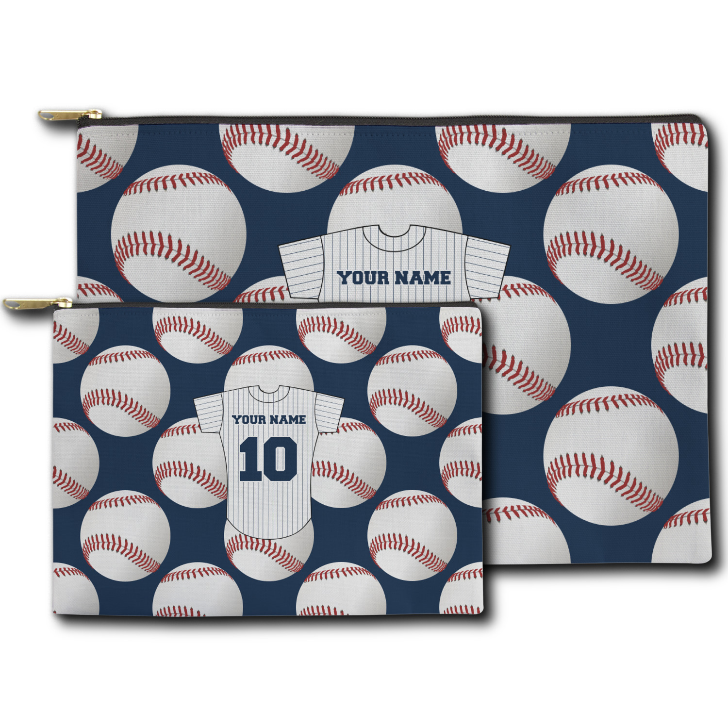 Custom Baseball Jersey Zipper Pouch (Personalized) YouCustomizeIt