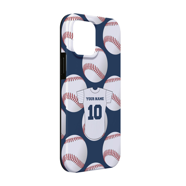 Custom Baseball Jersey iPhone Case - Rubber Lined - iPhone 13 Pro (Personalized)