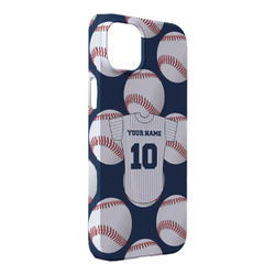 Baseball Jersey iPhone Case - Plastic - iPhone 14 Plus (Personalized)