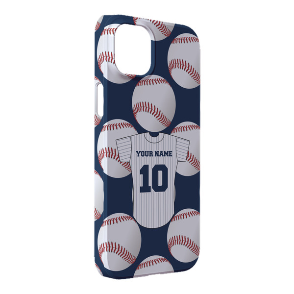 Custom Baseball Jersey iPhone Case - Plastic - iPhone 14 Pro Max (Personalized)