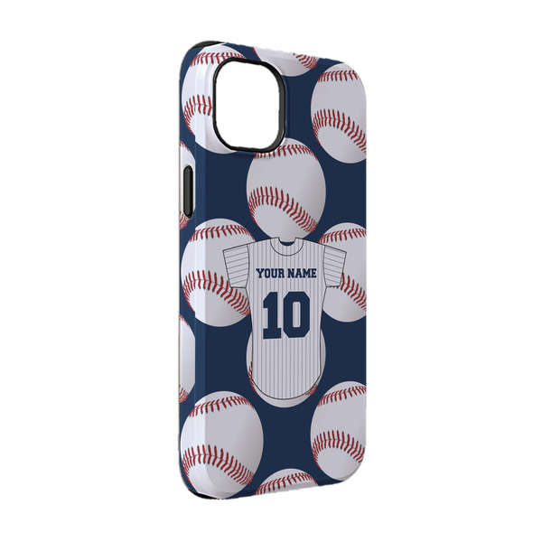 Custom Baseball Jersey iPhone Case - Rubber Lined - iPhone 14 (Personalized)