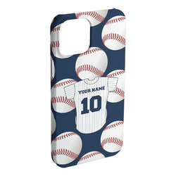 Baseball Jersey iPhone Case - Plastic - iPhone 15 Plus (Personalized)
