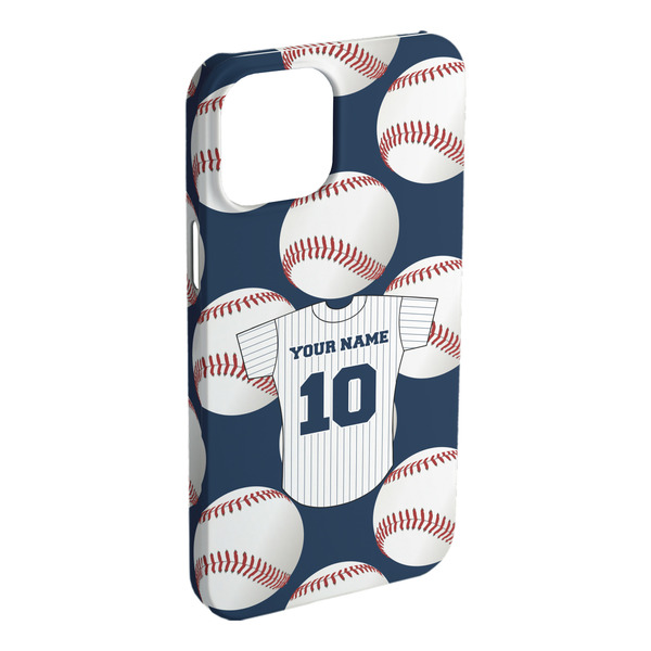 Custom Baseball Jersey iPhone Case - Plastic (Personalized)