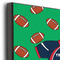 Football Jersey 11x14 Wood Print - Closeup