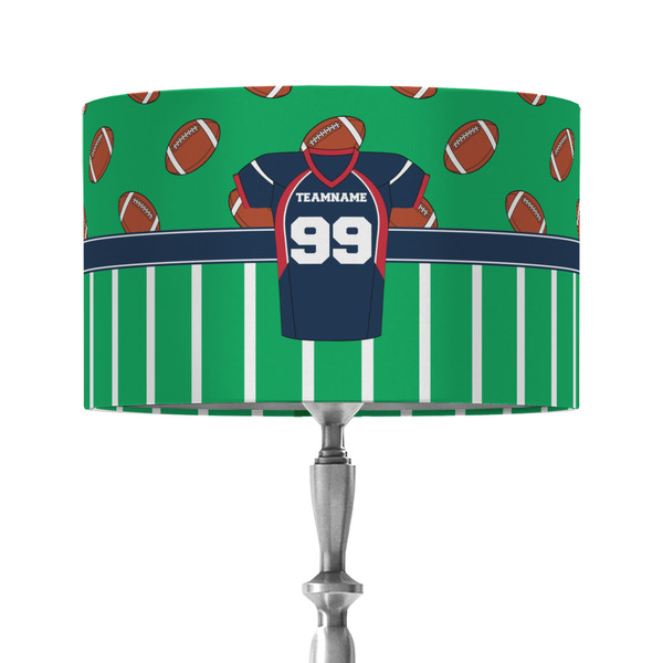 Custom Football Jersey 12" Drum Lamp Shade - Fabric (Personalized)