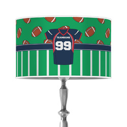 Football Jersey 12" Drum Lamp Shade - Poly-film (Personalized)