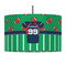 Football Jersey 12" Drum Pendant Lamp - Fabric (Personalized)