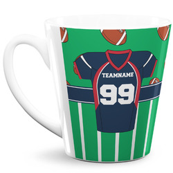 Football Jersey 12 Oz Latte Mug (Personalized)