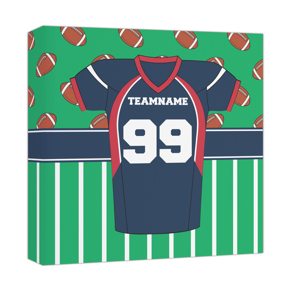 Custom Football Jersey Canvas Print - 12x12 (Personalized)