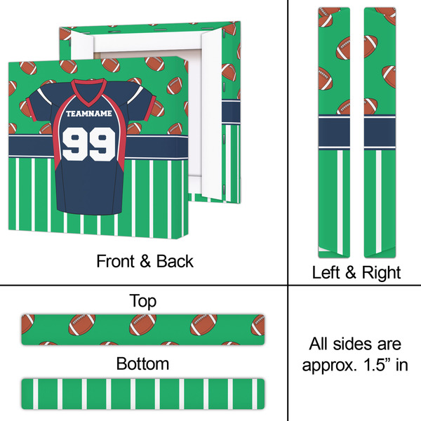 Football Jersey 12x12 - Canvas Print - Approval