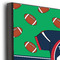 Football Jersey 12x12 Wood Print - Closeup